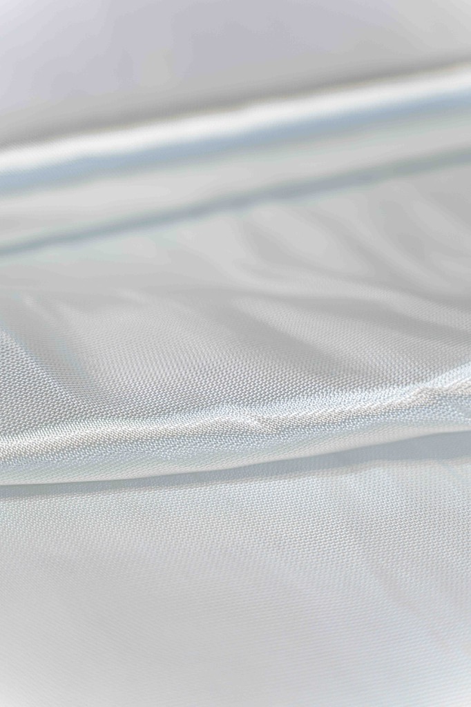Woven glass fibre cloth used with flax in the ski